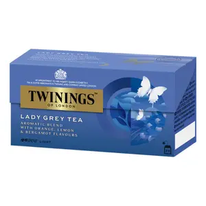 Trà Nữ Bá Tước, Lady Grey Tea, Blend with Orange, Lemon & Bergamot Flavours, 25 Túi Trà (50g) - TWININGS